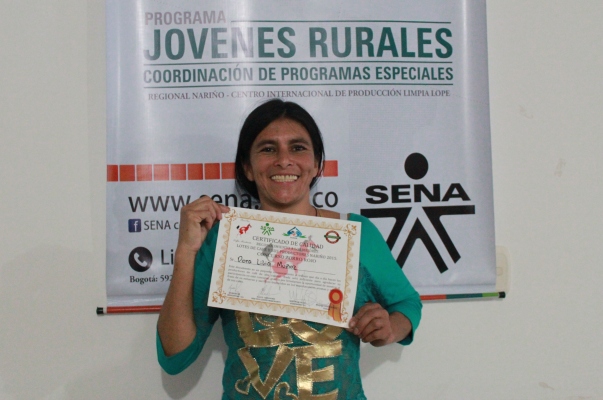 Aprendiz SENA, ganadora de concurso de café especial