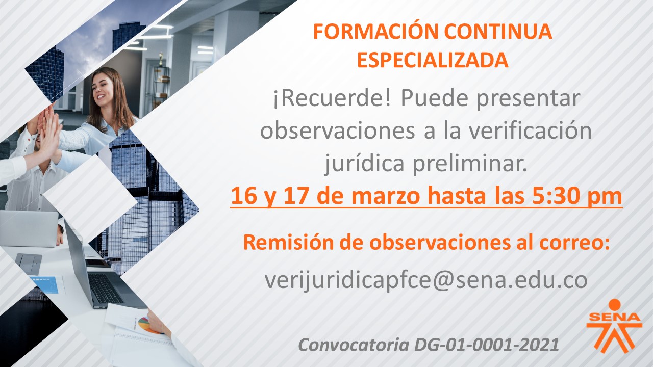 Observaciones verificación jurídica