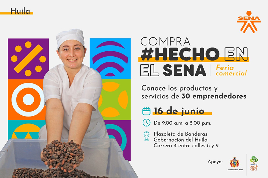 'Feria Comercial: 'Compra #HechoEnElSENA' llega a Huila