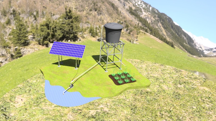 Modelado 3D del sistema de bombeo de agua con energía solar para su aplicabilidad en las comunidades rurales de Nariño