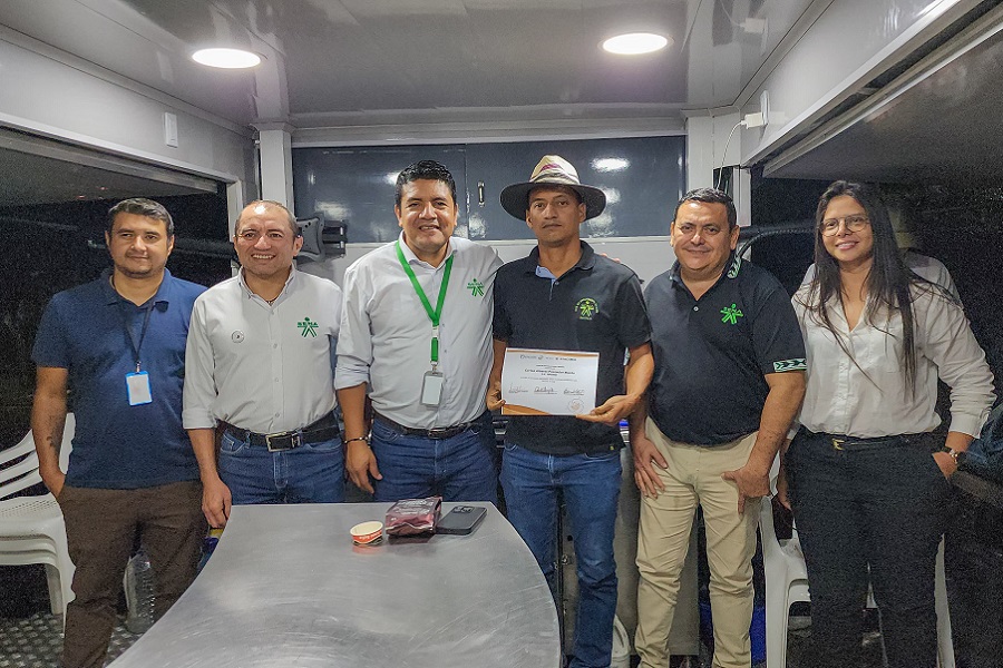 arlos Alberto Morón, productor de Café del municipio de Codazzi, fue unos de los asistentes a la capacitación. Él y sus compañer