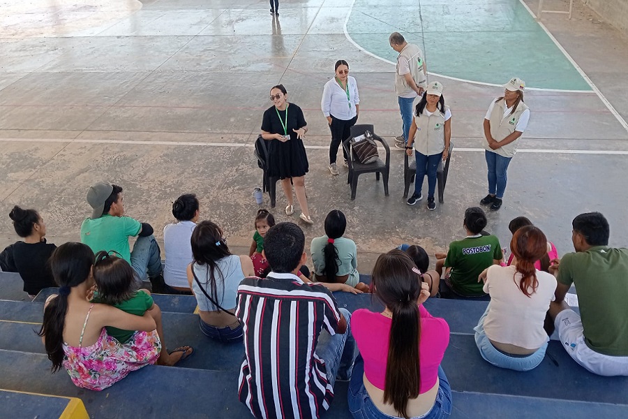 El SENA, Regional Cesar, participó de jornada para atender a 20 familias víctimas del conflicto armado desplazada del Catatumbo.