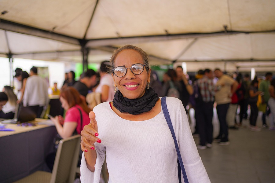 Omaida Miranda, es egresada del SENA, hizo parte de los cientos de personas que se acercaron a buscar trabajo.  