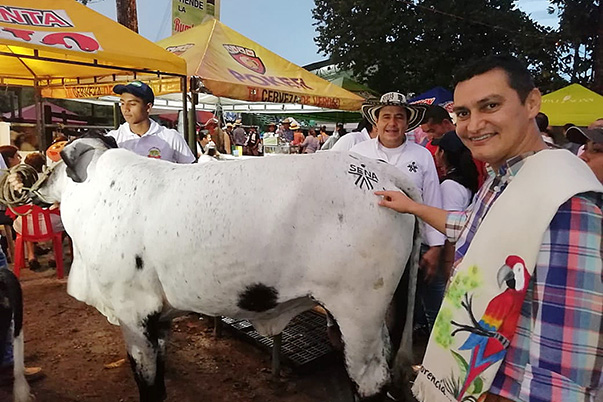 Ganadería con la marca SENA en Expo Florencia 2018 