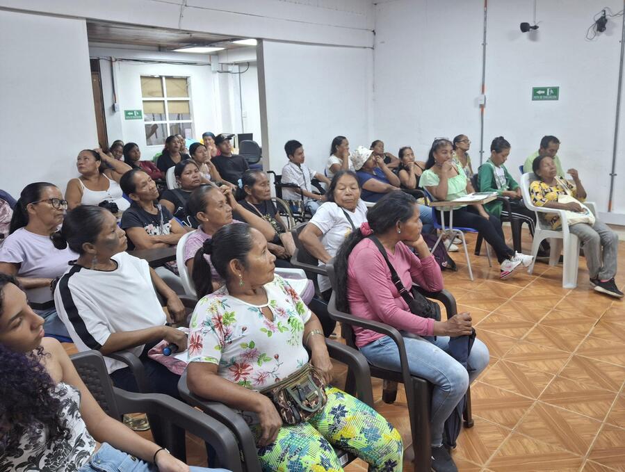 Los encuentros contaron con la participación de actores de diferentes grupos poblacionales vulnerables del territorio. ​