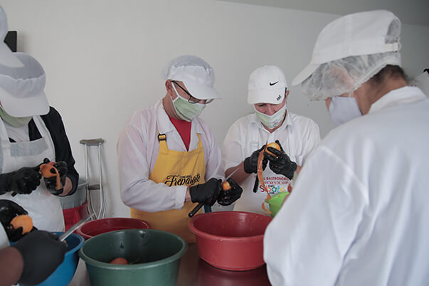 El grupo de emprendedores de la unidad productiva Transformando Delicias