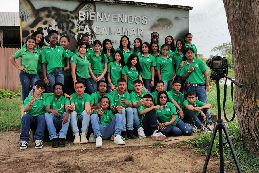 En desarrollo de la Articulación con la media (formación del SENA en los colegios) se implementó un sistema de producción agrope