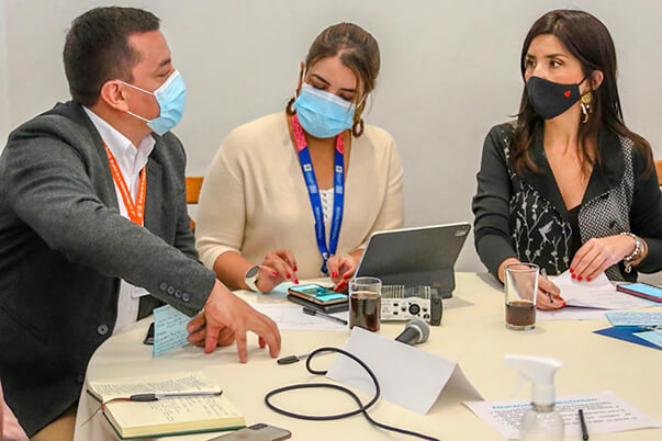 Empleo, emprendimiento y trayectoria profesional, fue otra de las mesas en la que tuvo participación el SENA Caldas.