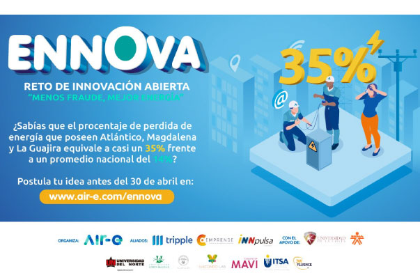 Los aprendices mayores de 18 años podrán participar en esta convocatoria hasta el 30 de abril a través de www.air-e.com/ennova