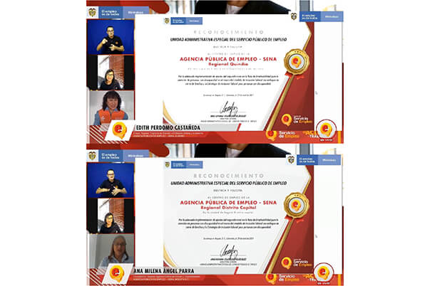 La Unidad Administrativa del Servicio Público de Empleo entrega reconocimiento de prestadores inclusivos a la APE