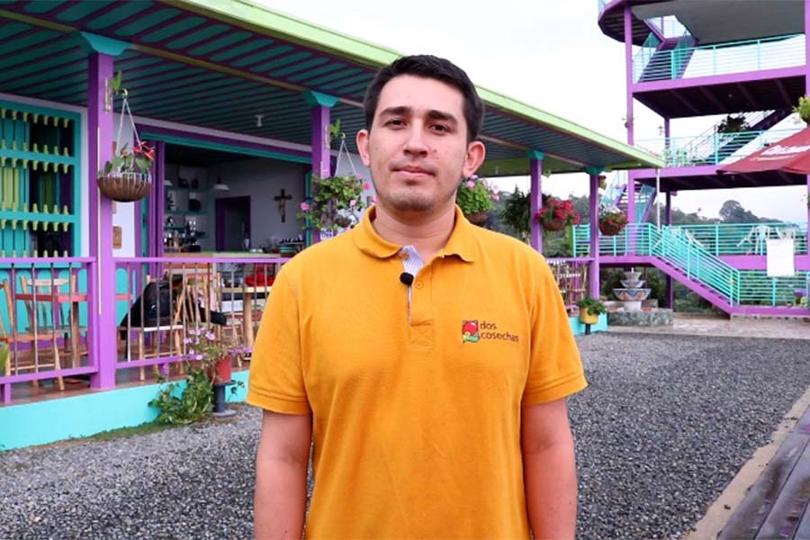 Imagen del emprendedor de Risaralda en el specialty coffee expo