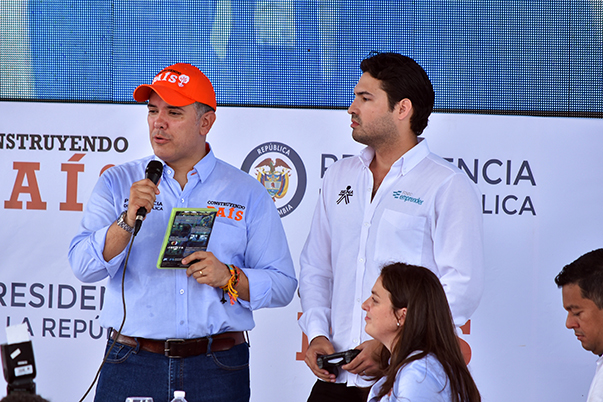 El Presidente Duque destaca un emprendimiento digital marca SENA