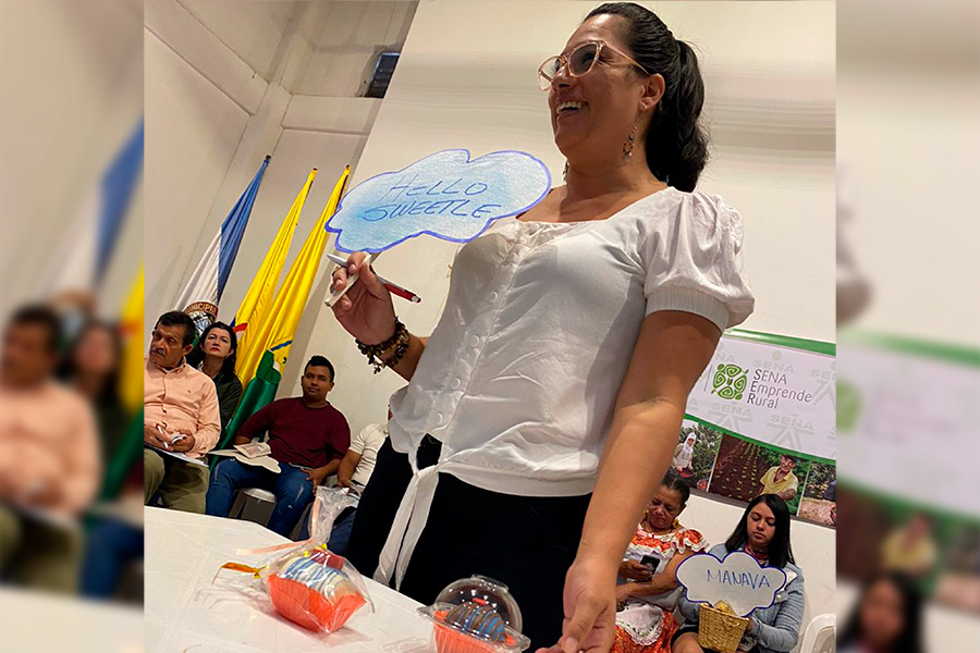 Durante la rueda de negocios, los emprendedores explicaron las bondades de sus productos.