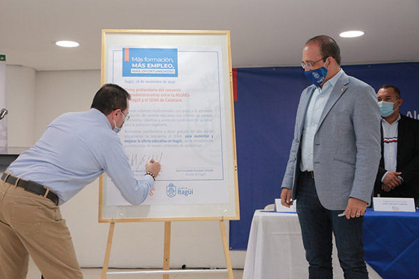 Habitantes de Itagüí, los más beneficiados con la entrega de predio al SENA, por parte de la Alcaldía