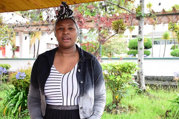 Dellin Samay Cortes Lugo, tiene 25 años y llegó a Pasto proveniente del municipio de Roberto Payan a la edad de 6 años. 