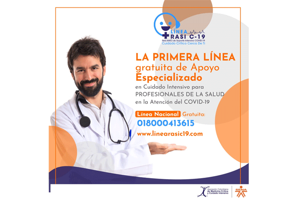 SENA y la Asociación Colombiana de Medicina Crítica y Cuidado Intensivo (AMCI) lanzan la primera línea 018000413615, de atención