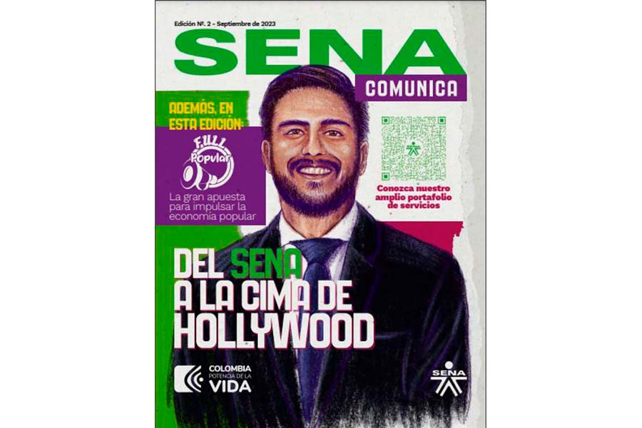 El protagonista principal de la portada es nuestro egresado santandereano Sergio Rincón, cuyo talento lo llevó de los ambientes 
