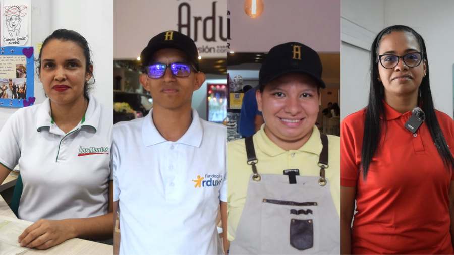 imagen de personas cumplen actualmente sus labores en diferentes empresas